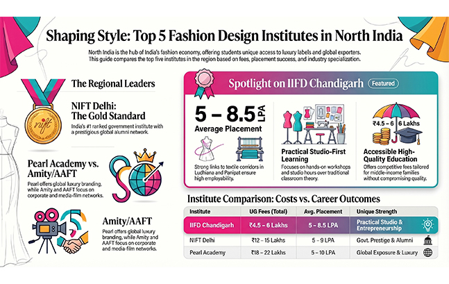 Top 5 Fashion Designing Colleges in North India — Fees, Courses, Placements & More