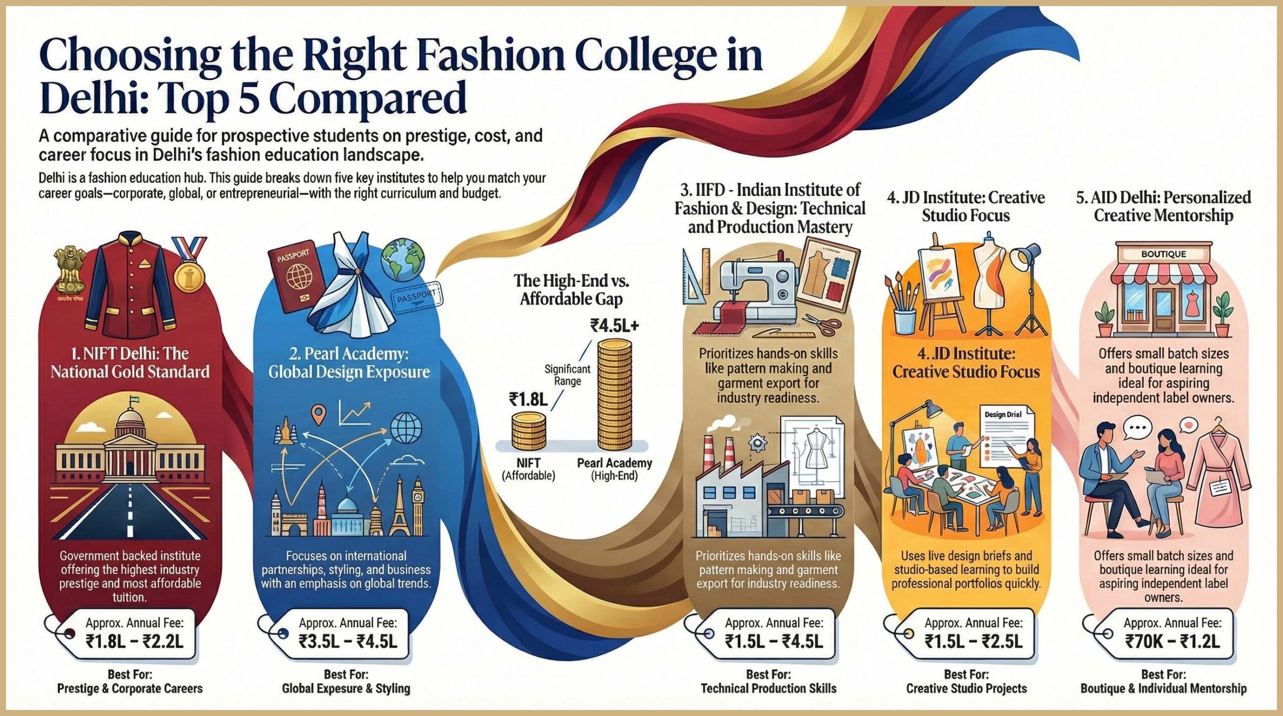 Top 5 Fashion Designing Colleges in Delhi With Courses and Fee